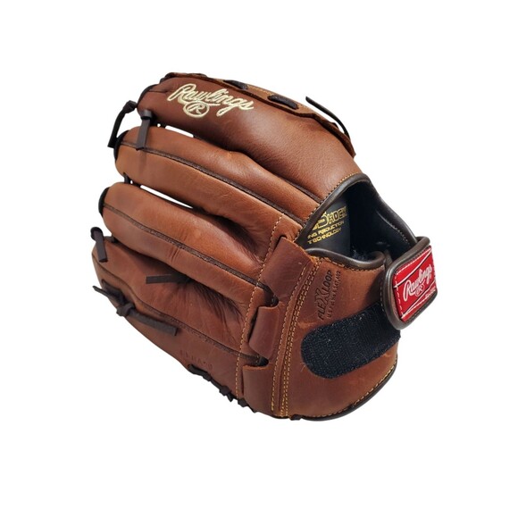 Rawlings P12BF 12" Brown Leather Baseball Glove for Right Handed Thrower RHT - Picture 5 of 10